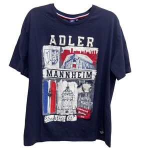 Adler Mannheim Hockey T-Shirt‎ XXL – German DEL Fan Shirt – Blue White Red
